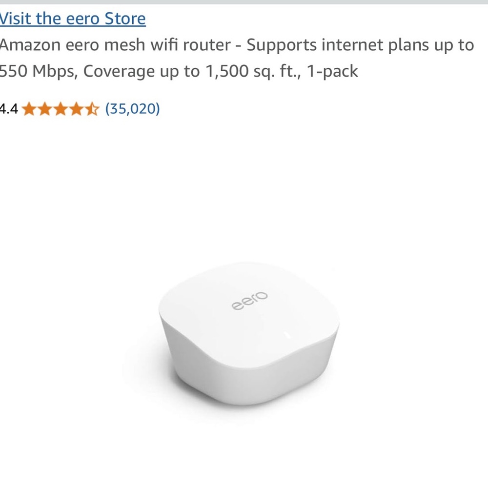 eero White Mesh WiFi Router